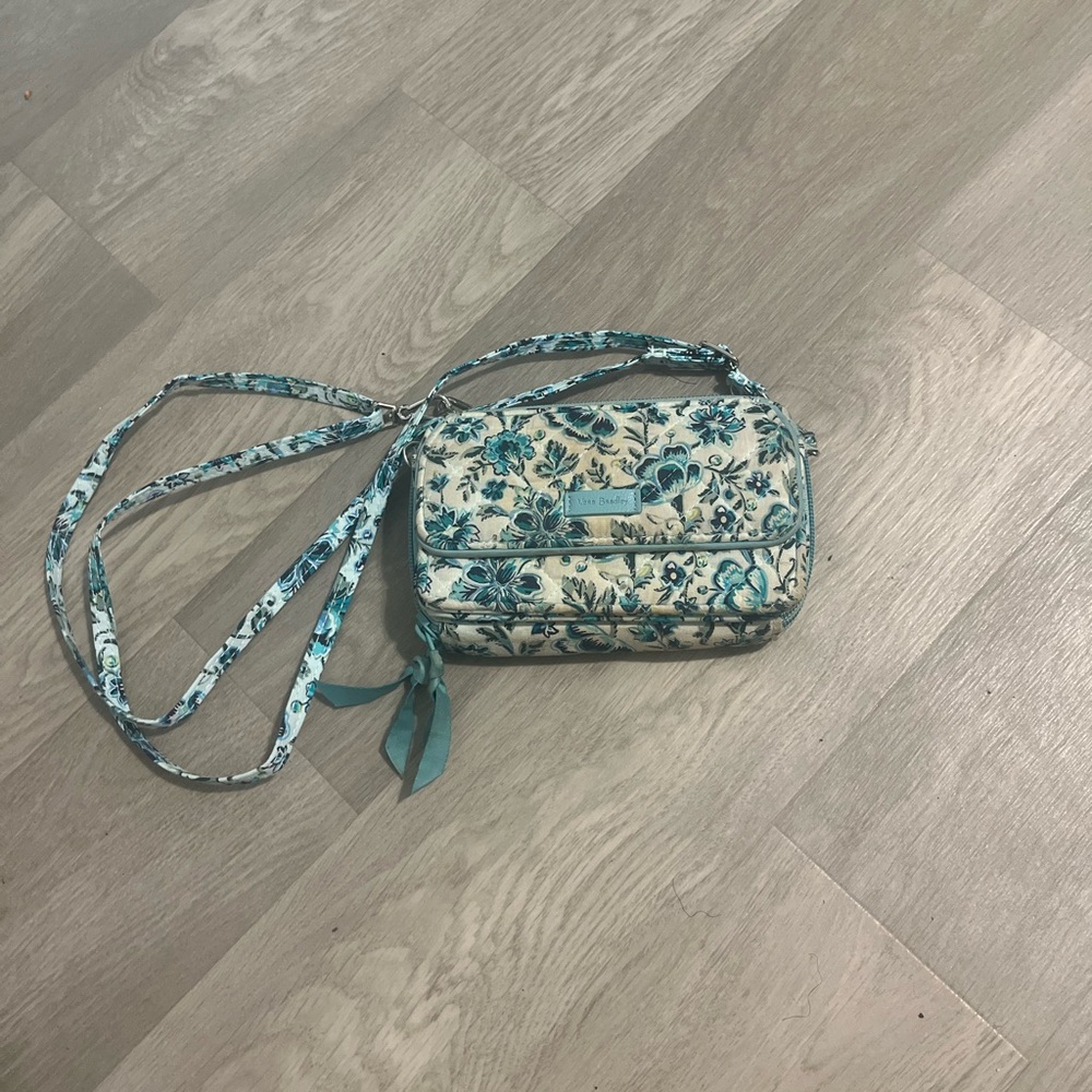Vera Bradley Teal Floral Crossbody Bag
